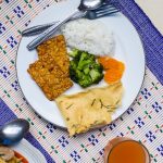 fried food on white ceramic plate
