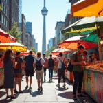 Festival de street food à Toronto avec diversité et Tour CN