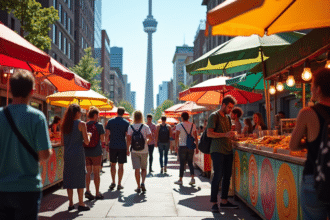 Festival de street food à Toronto avec diversité et Tour CN