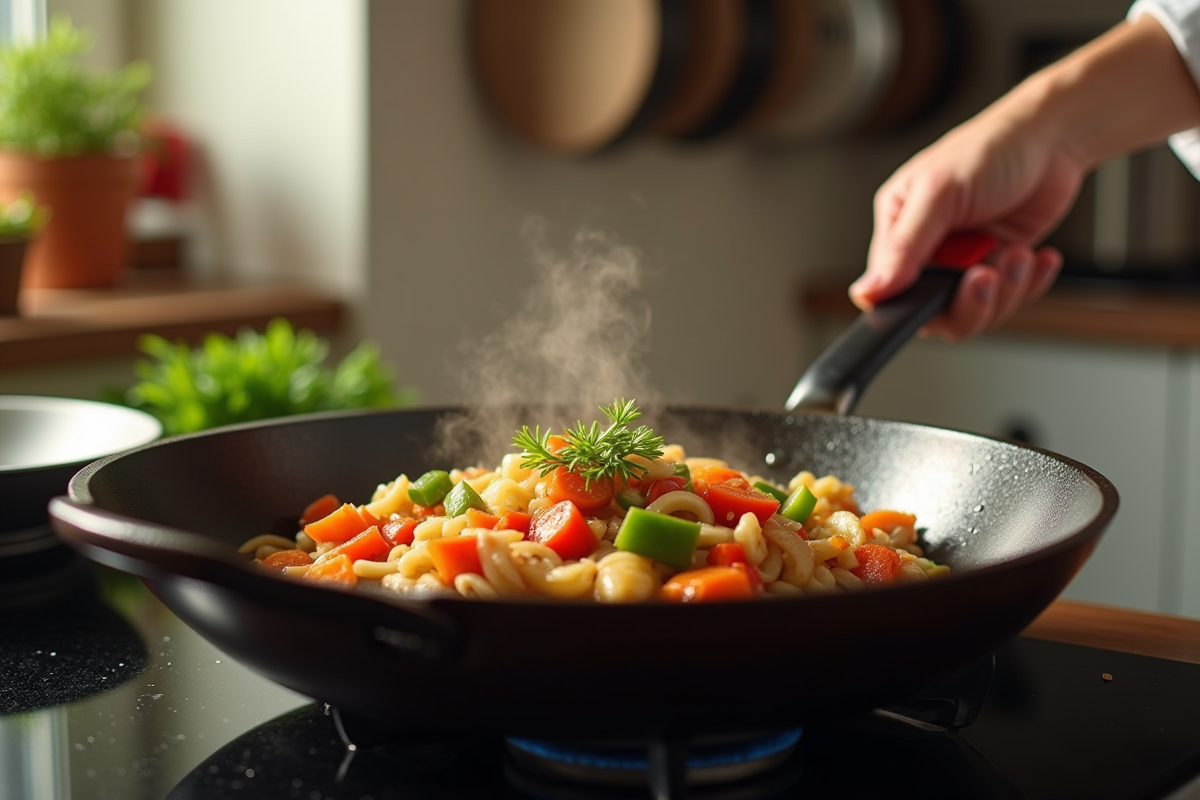 poêle cuisson